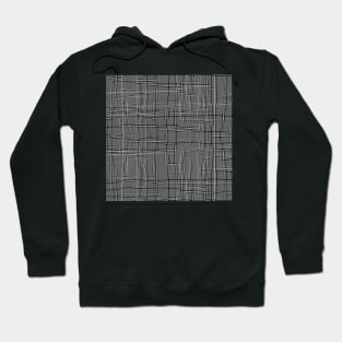 Simple checkered lines drawn by hand Hoodie